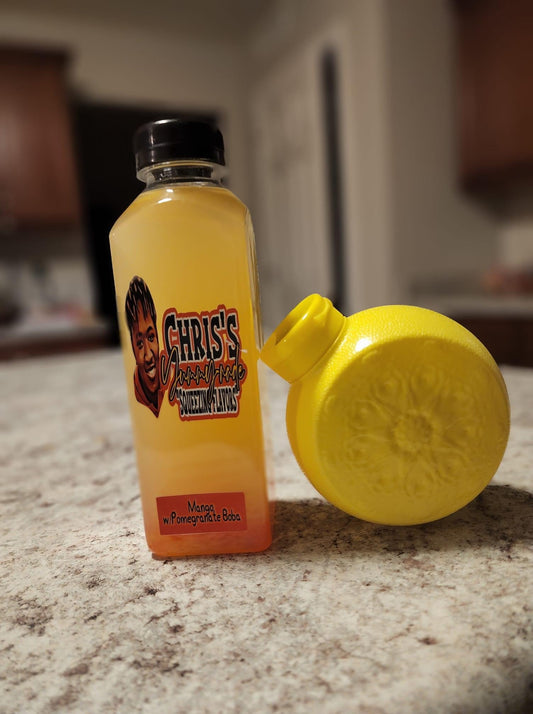 Mango YummyNade + Pomegranate Boba