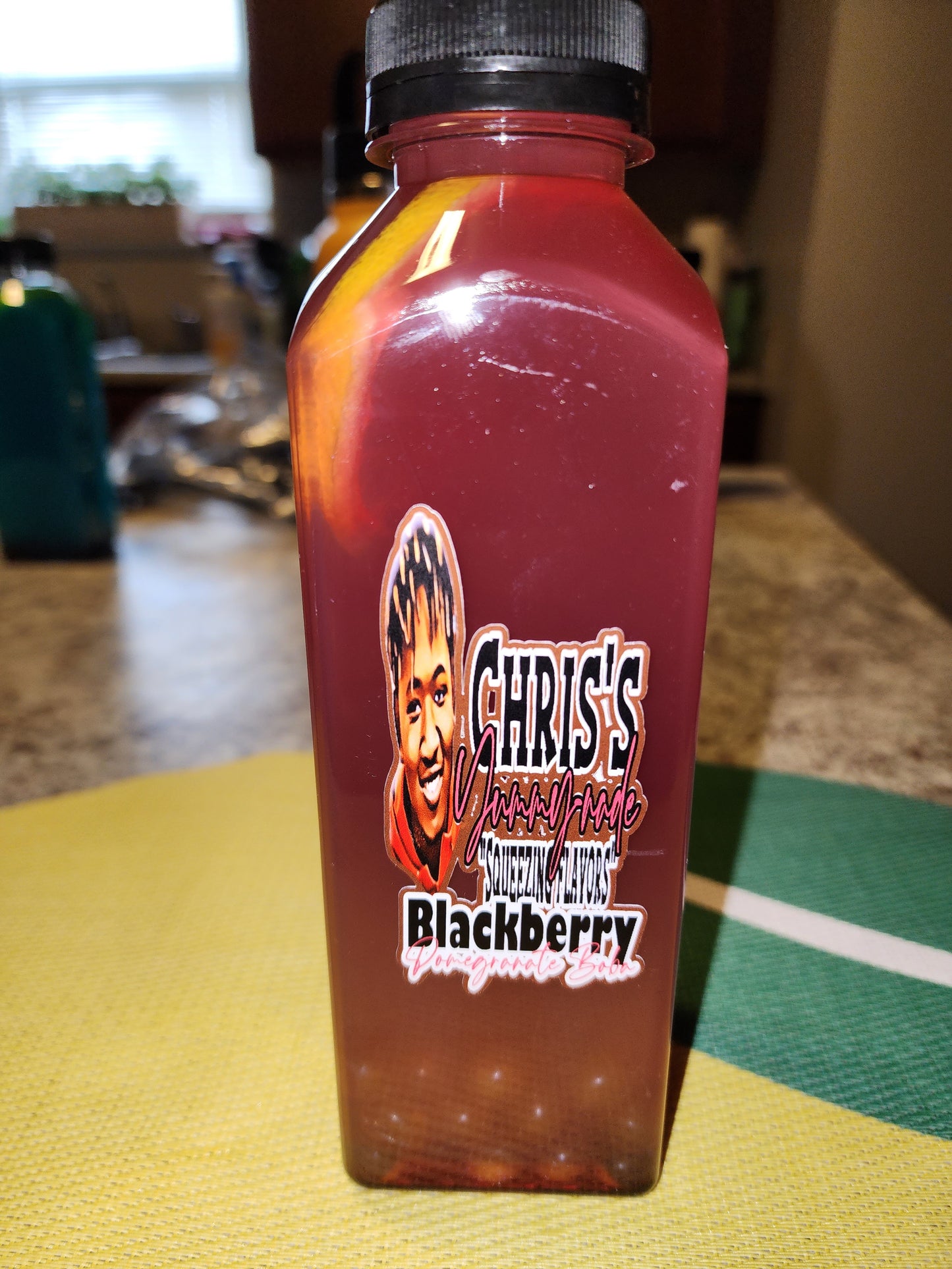 Blackberry w/Pomegranate Boba